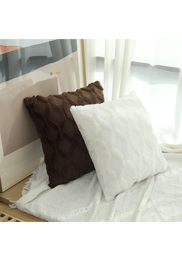 Katı Kanepe Bel Yastık Örtüsü Yastık 40x40/45x45/50x50 Ev İçin Dekoratif Kırlent Kılıfı Açık Pembe