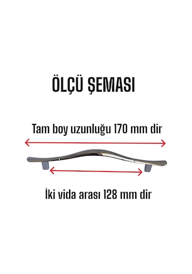 Ördek Kulp Krom 128 Mm Kulp Mobilya Mutfak Dolabı Çekmece Dolap Kapak Kulpu Kulbu Metal Kulpları