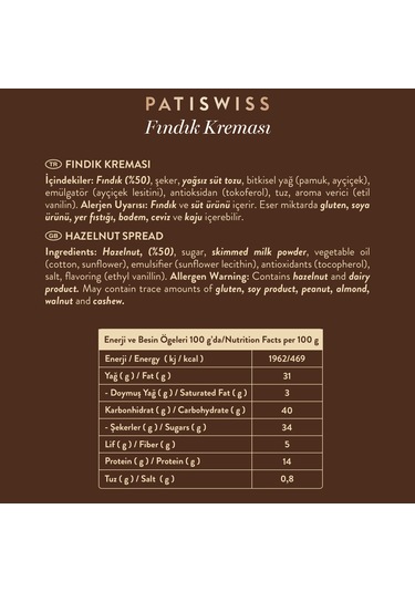 %50 Fındık Kreması, 320g