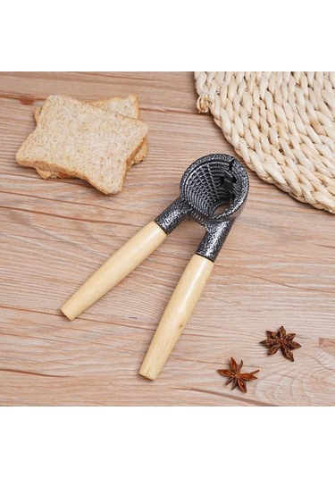 Ceviz Kıracağı Zaman Tasarrufu Sağlayan İş Tasarrufu Sağlayan Kaymaz Sap Yaylı Tasarım Fındıkkıran Fındık Açacağı Ev İçin Siyah