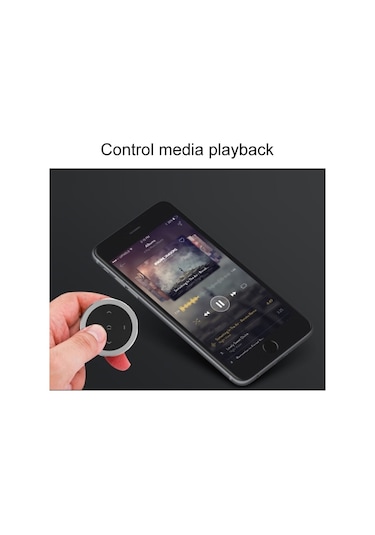 Sones Araba Kablosuz Bluetooth Denetleyici Cep Telefonu Multimedya Çok Fonksiyonlu Direksiyon Uzaktan Kumanda Tutucu İle Gümüş