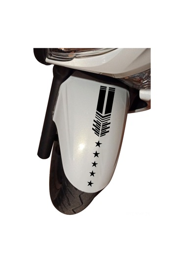 Monyee Motorcycle Dekoratif Vinil Sticker Seti Siyah - Kolay Kurulum, Dayanıklı, Fiyak, Tank, Gövde Dıy Dekorasyonu