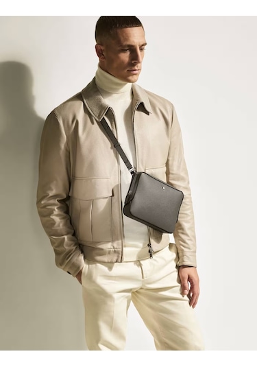 Montblanc Sartorial Mini Posta Çantası 199365 Gri