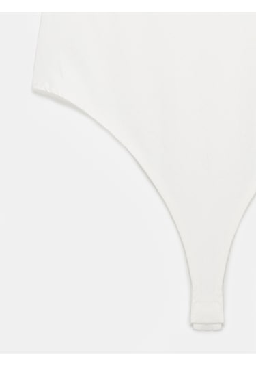 Dilvin 32836 Halter Yaka Bodysuit-ekru
