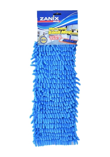 Cod-Ex Makarna Şönil Kuru Nemli Palet Tablet Mop Yedek Seti Takımı Mop 5’li 80 CM + Mop Tutucu + Sap