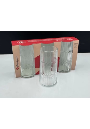 Paşabahçe 420450 Dunes Su Bardağı 410 Cc 3'lü Şeffaf
