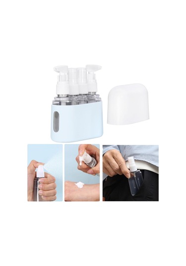 Suntek Magideal 4x Seyahat Sprey Şişesi 50ml Sızdırmaz Parfüm Mavi