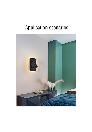 Takılabilir Duvar Aplikleri Çift Kontrollü Döndürülebilir Modern Diğer