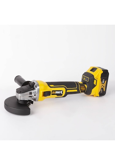 Stilmax STM1058 Profesyonel 125 MM Çift Akülü Şarjlı Taşlama Makinesi + Kesme Taşı 2'li