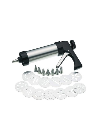Paslanmaz Çelik Kurabiye Presi Seti: 7 Nozul Ve 13 Kalıp İle Pasta Dekorasyonu İçin Pratik Çözüm Çok Renkli Çok Renkli