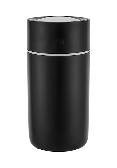 Vkemall Siyah Usb Nemlendirici, 320ml Büyük Depo, 40ml/saat Buhar Miktarı, Sessiz Çalışma, Çok Renkli Gece Lambası, Akıllı Kapanma Özelliği