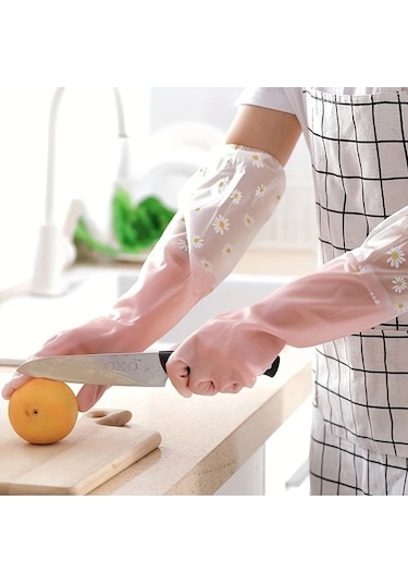 Trendooze Gaojunshop01 Dayanıklı Mavi Pvc Eldiven, Mutfak Temizliği Eldiveni