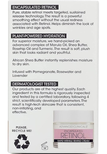 Advanced Clinicals Kapsüllü Retinol Jel Yüz Kremi 59ml