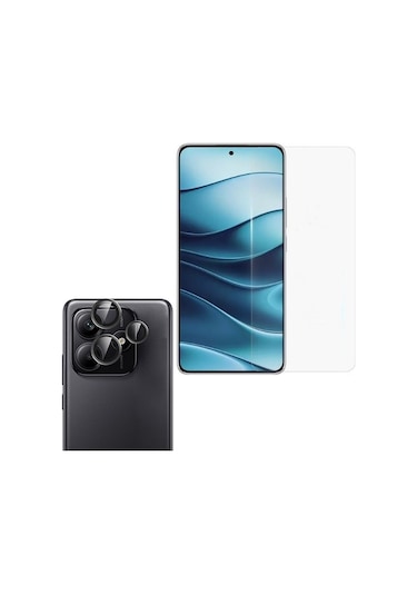 Apsuwa Xiaomi Redmi Note 14 Ekran Koruyucu + Kamera Lens Koruyucu