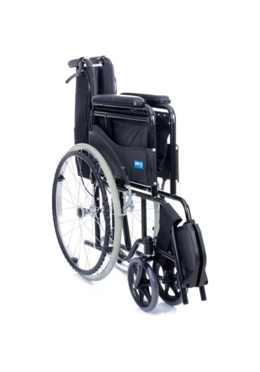 Ky809bj Siyah Kumaş Standart Transfer Refakatçı Frenli Tekerlekli Sandalye