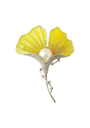 1 Adet Kadın Kristal Yapay Elmas Broşlar Zarif Yaprak Çiçek İğneleri Broş Kostüm Takı Broşlar Hediyeler Çok Renkli