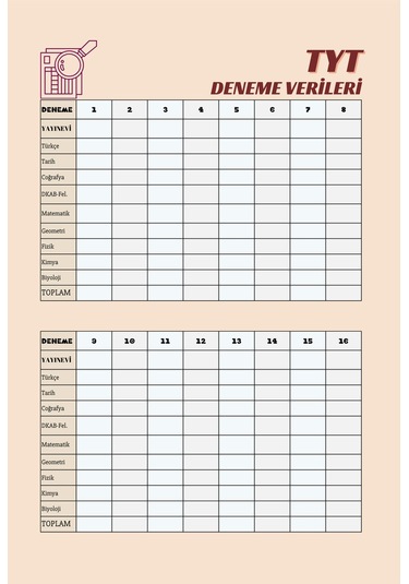 Hedef Üniversite Sayısal Öğrencileri İçin Planlama Defteri-benim Hikayem Kahverengi