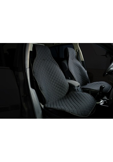 Oto Koltuk Minderi Terletmez 3'lü Set Siyah Cepli