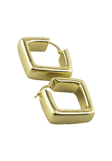 Masaliko Lui S 10 Halka Gümüş Küpe Ms3728, 925 Ayar Kadın Gümüş Küpe, İthal Ürün Altın