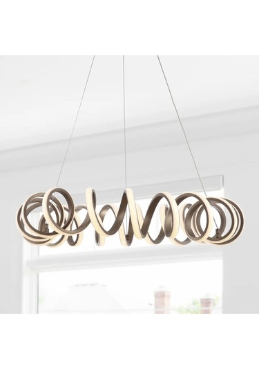 Marmaris / 3 Renkli / Sarkıt Avize / Klasik / 60 Cm / Antrasit Ka Antrasit