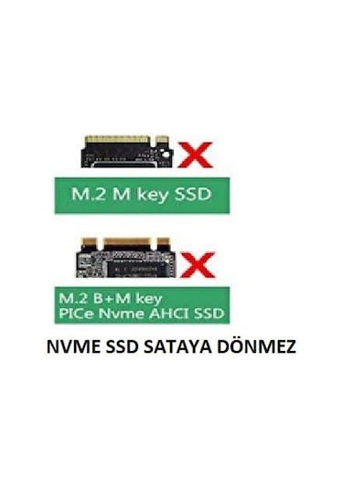 M.2 Ngff Sata Kutu M2 Ngff Ssd Sata Çevirici Nvme Ssdlere Olmaz