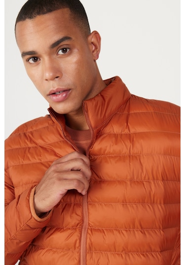 AC&Co / Altınyıldız Classics Erkek Kıremıt Standart Fit Normal Kesim Dik Yaka Mont KIREMIT