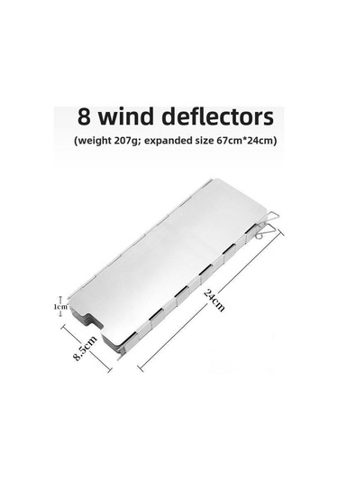 Katlanır Gaz Ocağı Rüzgar Kalkanı Rüzgar Geçirmez Hava Deflektörü Kasetli Ocak Rüzgar Kalkanı Kamp Aletleri Diğer