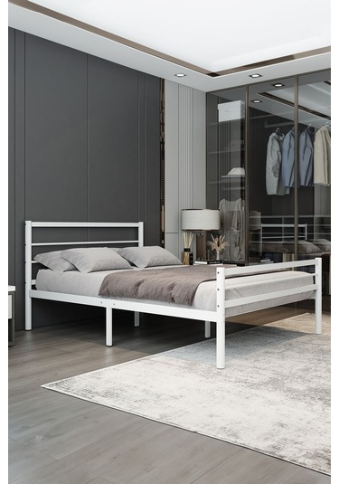 Aksviva Chester Çift Kişilik Ferforje Metal Karyola