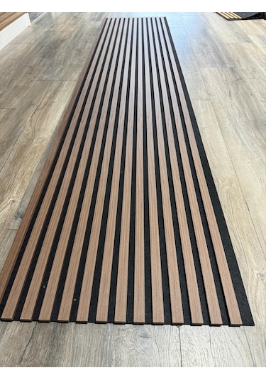 Akustik Ahşap Duvar Paneli Lambiri Açık Ceviz 60 280 Cm