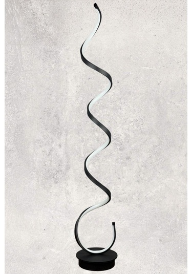 Lara Siyah Renk Modern Tasarım Gün Işığı Led Salon - Yatak Od... Siyah