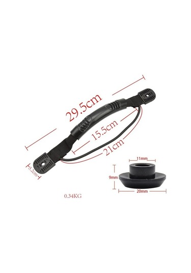 Trendooze Yan Uydurma Tekne Taşıma Montaj Kolu Kayık Kano El Dokuma Cm Bavul Adet 4 29.5 Pq