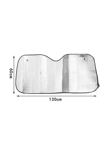 Youtek Dayanıklı Ve Pratik Araç Güneşlik Seti - 130x60 Ön Cam Ve Yan Camlar İçin Uv Koruma Ve Isı Yalıtımı