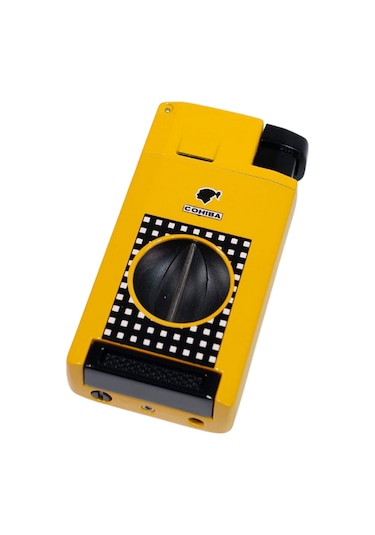 Cohiba Çift Torch Pürmüz Sarı Puro Çakmağı - Tr8968