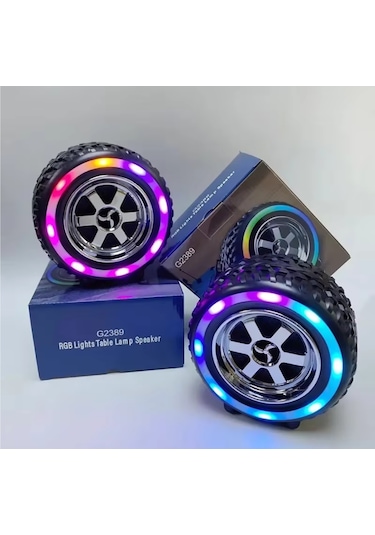 Platoon Pl-4598 Bt+tf+fm+tws+usb Type-c Girişli Işıklı Lastik Speaker G2389