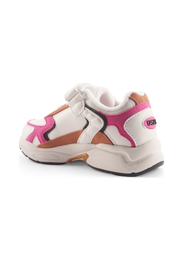 U.s. Polo Assn. Krenas 4pr Beyaz Kız Çocuk Spor Ayakkabı 000000000101885743 Beyaz-fusya Beyaz - Fuşya