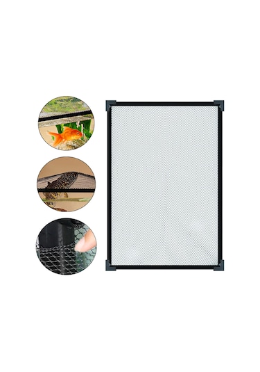 Suntek Akvaryum Ekranı Üst Kapak Manyetik Anti Atlama Sağlam 20cmx15cm