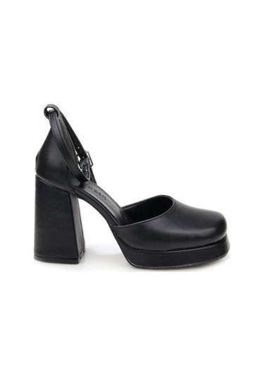 Papuçcity Moda Zen 03512 Kadın Topuklu Abiye Ayakkabı Sıyah