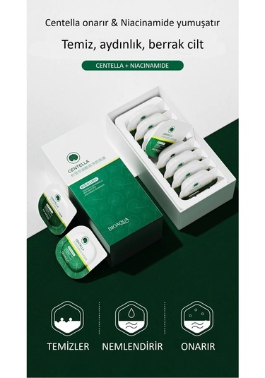 Bioaqua Centella Asiatica Arındırıcı Nemlendirici Puding Maske 8'li