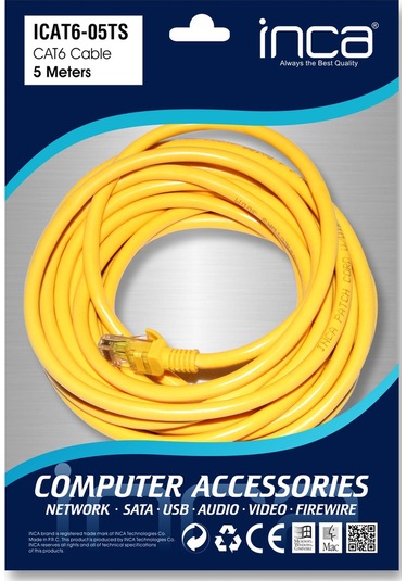 Inca Icat6 05ts 5mt Cat6 Utp Patch Kablo Sarı