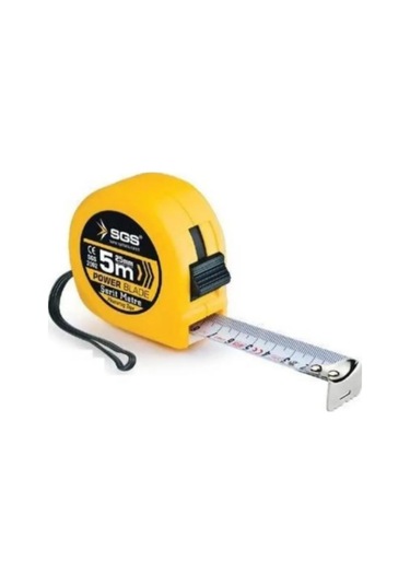 Sgs Plastik Kasa Çelik Şerit Metre - 5 Metre X 25mm 2002 5 / 19 MM