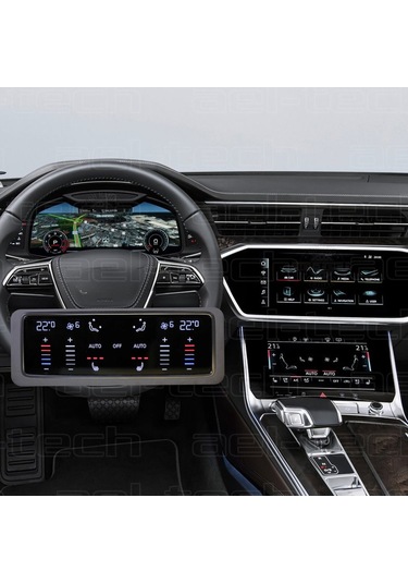 Audi A6 Dijital Gösterge,navigasyon,klima Kontrol Uyumlu Nano Ekran Koruyucu 4lü Set 2019/2025