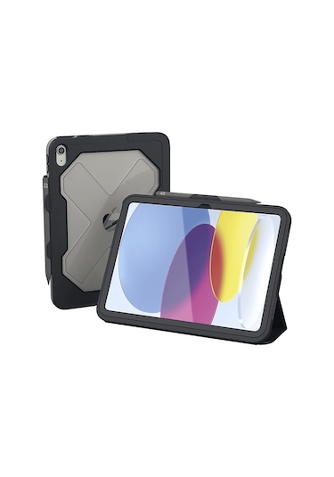 Zagg Rugged iOS Uyumlu İpad 11 Air M2, İpad Pro 11/air5/4 Tablet Kılıfı Siyah