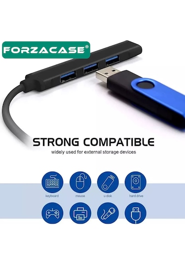 Type-c Girişli 4in1 Usb 2.0 / Usb 3.0 Port Usb Çoklayıcı - Fc931