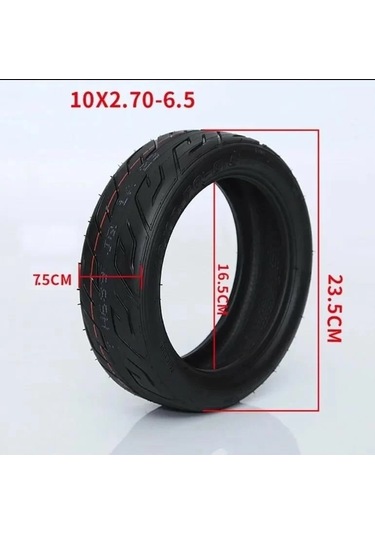 Vona Hota 10x2.7-6.5 Tubeless Elektrikli Scooter Dış Lastik