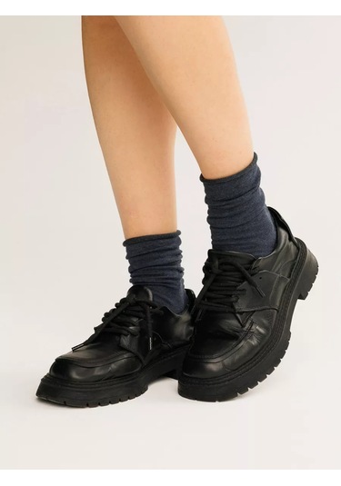 Fn Varan Kadın Tek Renkli Uzun Çorap 1 Çift 221582260 Mavi