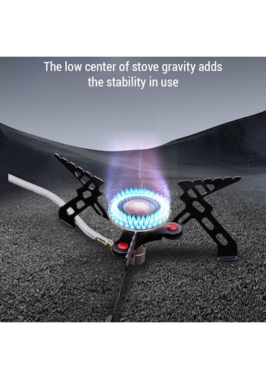 Padalink Alocs Cs-g05 Taşınabilir Kamp Ocağı - Paslanmaz Çelik Ve Alüminyum Alaşımlı, Katlanabilir Tasarım Siyah