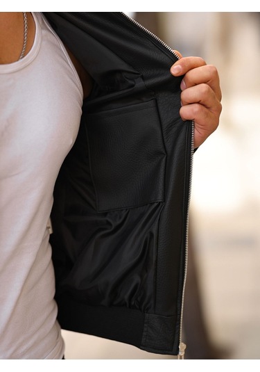 Erkek Süet Kolej Ceket Siyah Carbon