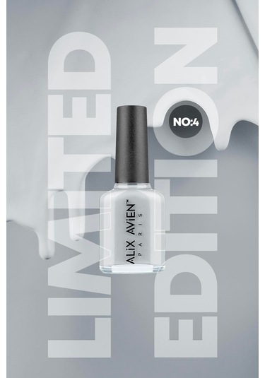 Alix Avien Limited Edition Açık Gri Mavi Oje-yüksek Pigmentli Uzun Süreli Kalıcı Hızlı Kuruma-nail Lacquer No:4