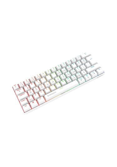 Gamebooster Syma Rgb Red 60m Switch Kablolu Beyaz Mekanik Gaming Klavye