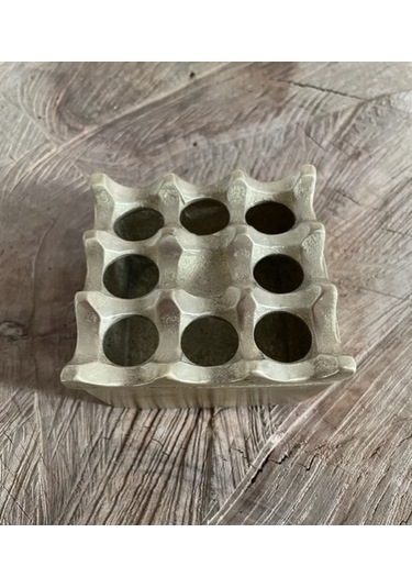 ANTİK PİRİNÇ SARI KÜLLÜK PURO KÜLLÜĞÜ SİĞARA KÜLLÜK 8*8CM